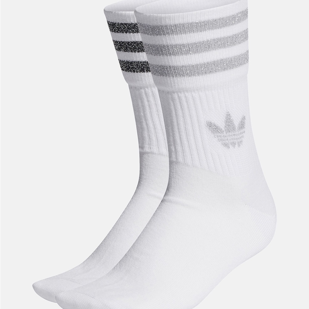 NWT Adidas Mid Cut Glitter Socks — 2-pack